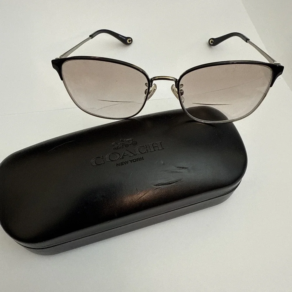 EYEGLASSES Coach HC5135 9346SB Frame Women's Black/Light Gold Full Rim 55mm - Picture 1 of 11
